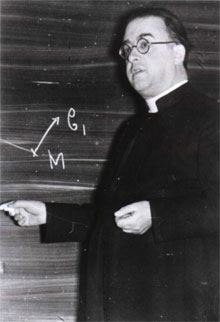 Lemaître at the Catholic University of L in Leuven, circa 1933.