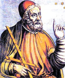 An early Baroque artist's rendition of Claudius Ptolemy